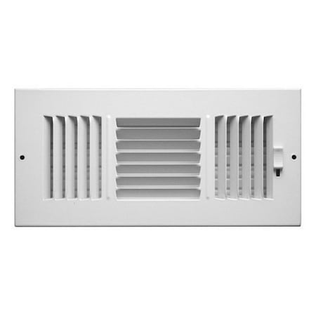Cool Kitchen C103M 12X04 Greystone 3-Way Wall-Ceiling Register CO709606